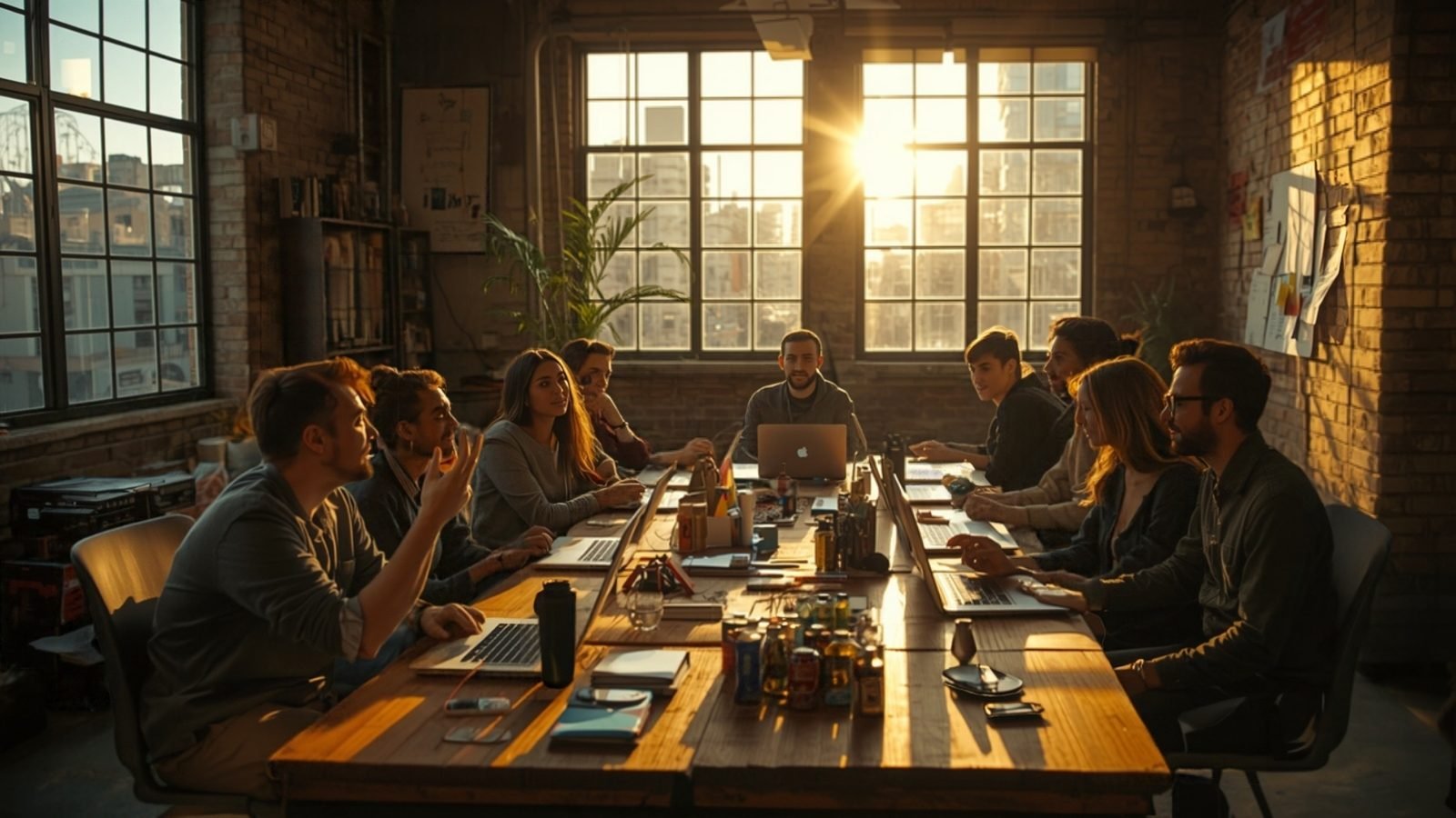 A small brand team at work in a Los Angeles studio